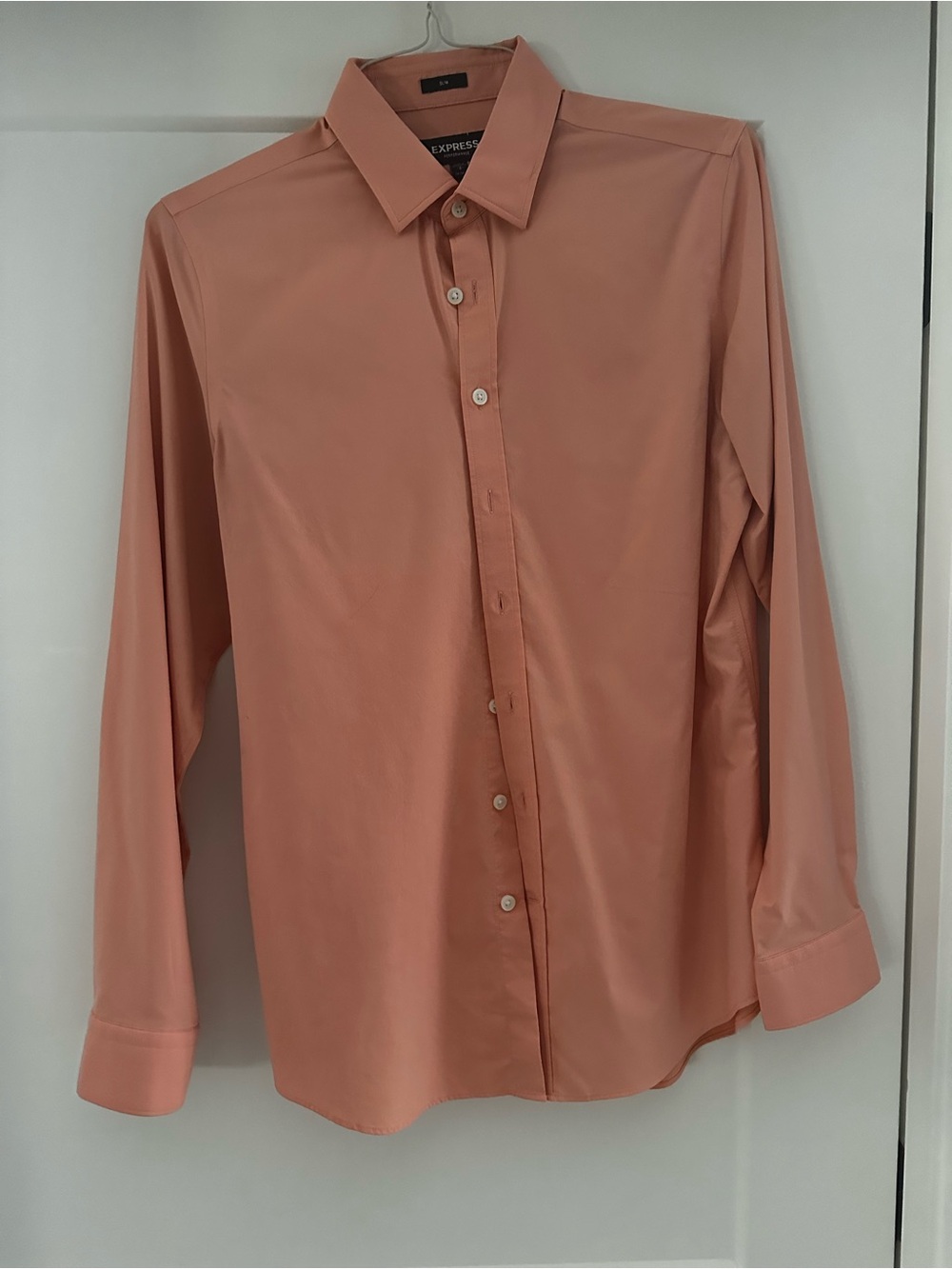 Express Men's Dress Shirt in Coral